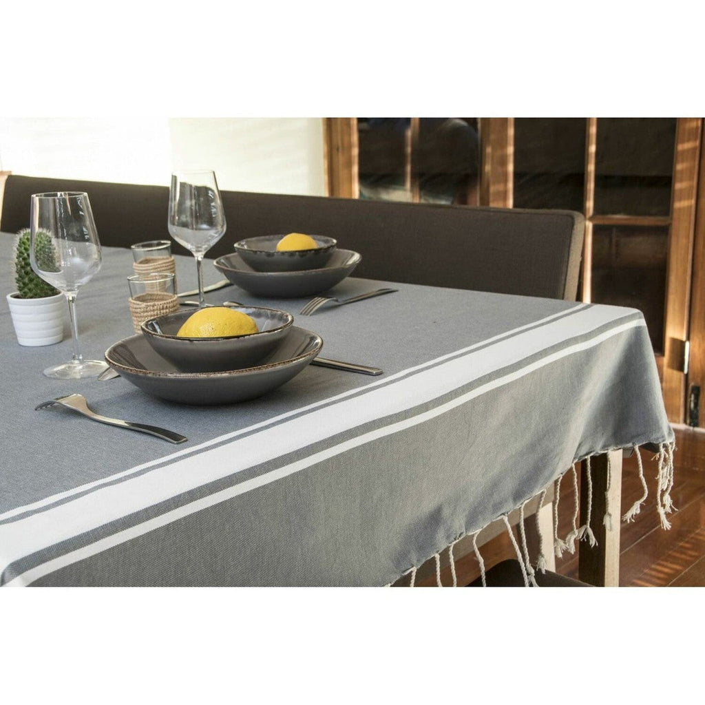 St Tropez - Tablecloth - Medium Gray