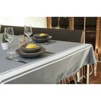 St Tropez - Tablecloth - Medium Gray