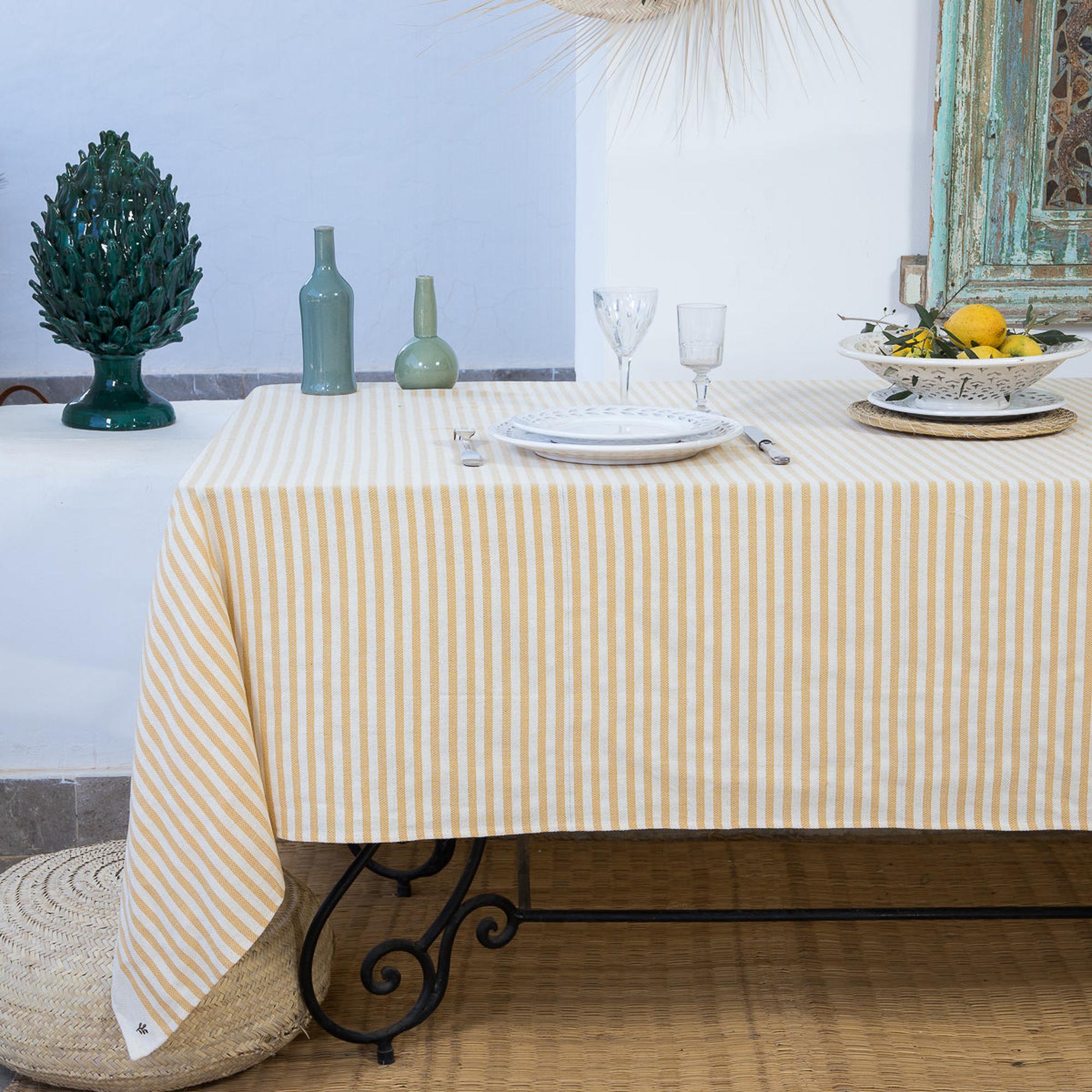 Hossegor - Nappe - Coton - Jaune Moutarde