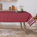 Hamptons - Mantel - Rojo/Plata