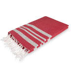 Hamptons - Mantel - Rojo/Plata