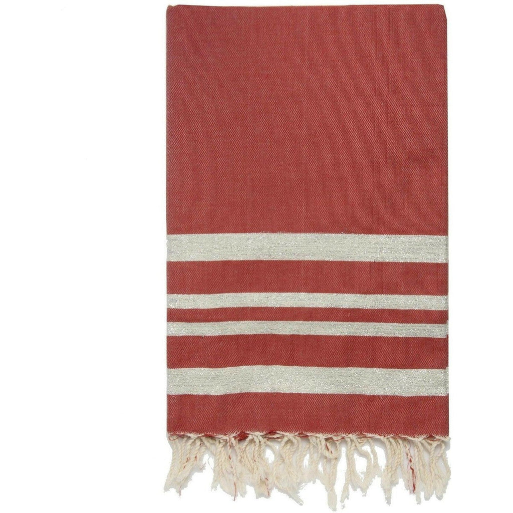 Hamptons - Mantel - Rojo/Plata