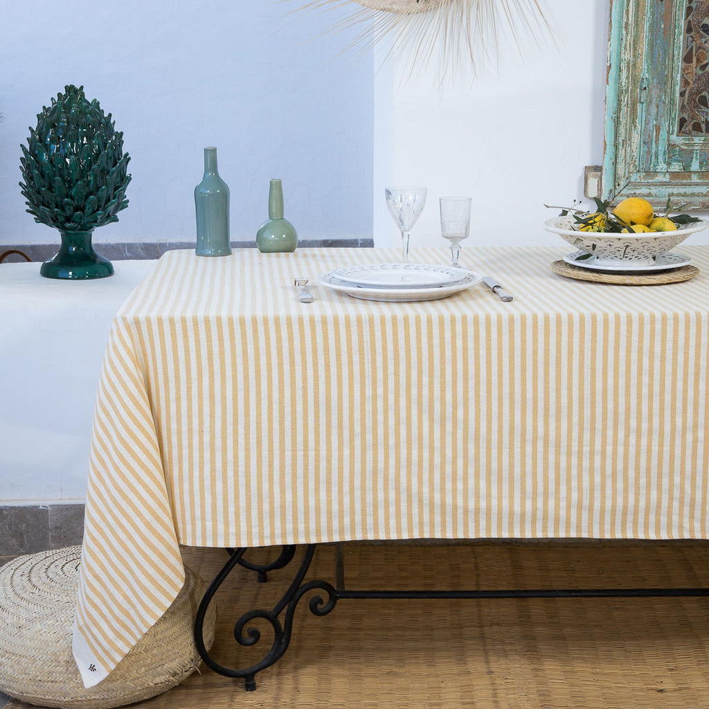 Hossegor - Nappe - Coton - Jaune Moutarde