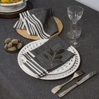 Mahdia - Set of 4 Napkins - Black