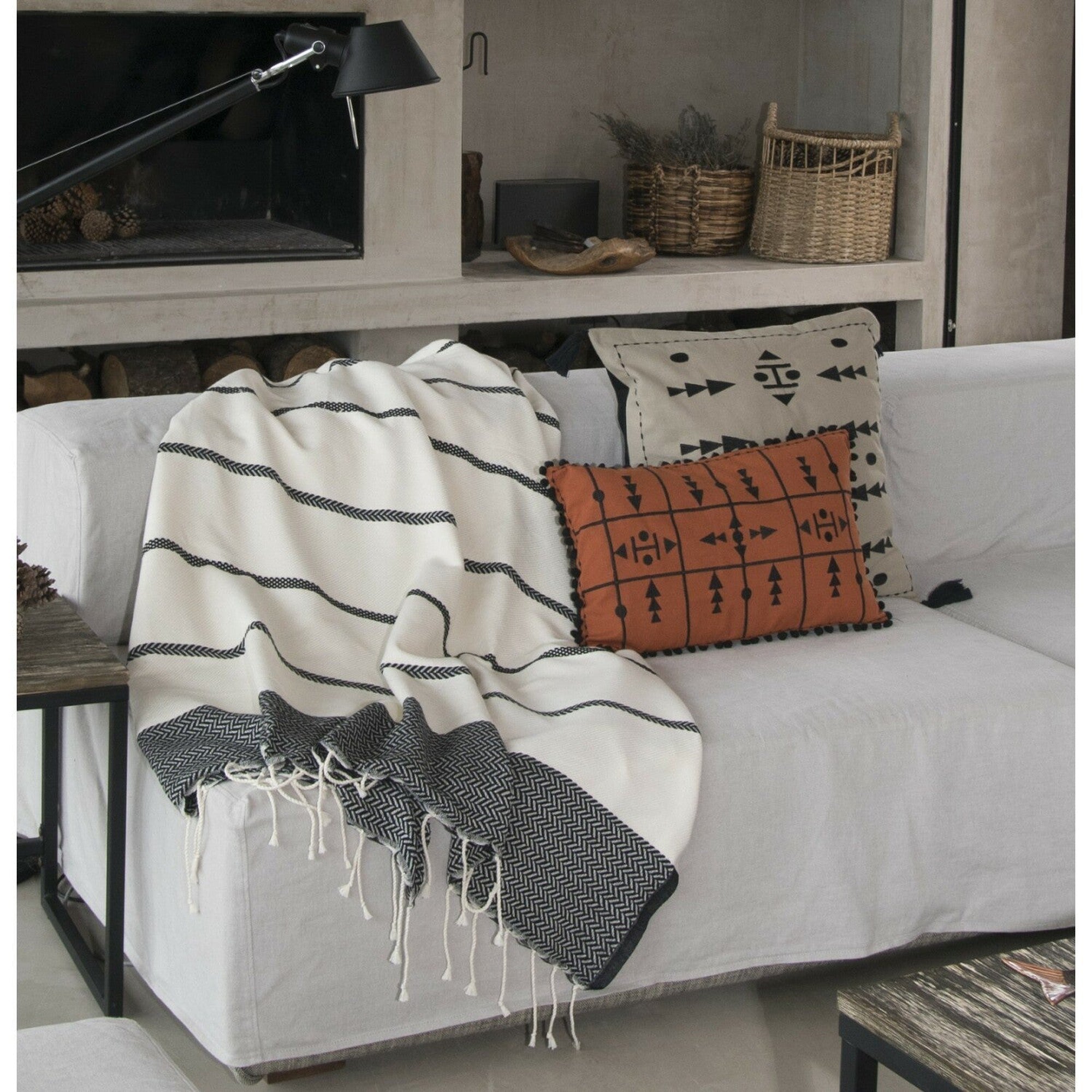 Liv - Plaid - Coton - Noir