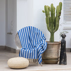 Capri - Fouta Jacquard - Azul Griego