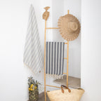 Capri - Fouta Jacquard - Gris Claro