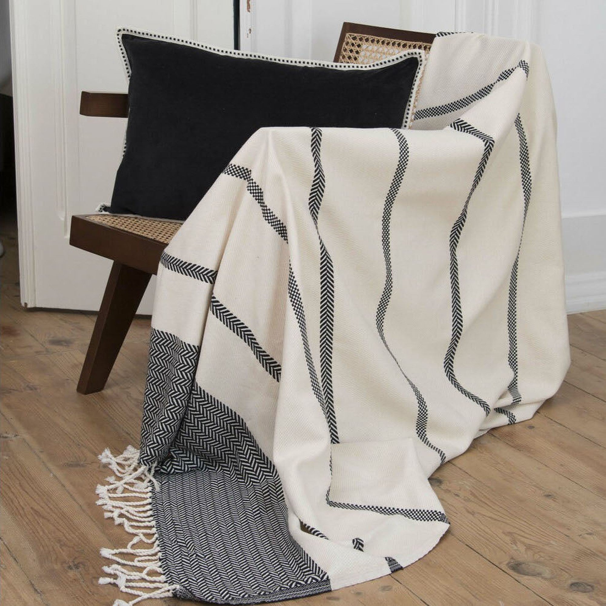Liv - Plaid - Coton - Noir