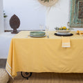 Mahdia - Mantel + 8 Servilletas - Amarillo Mostaza