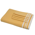 Mahdia - Mantel + 8 Servilletas - Amarillo Mostaza
