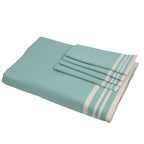 Mahdia - Tablecloth + 8 Napkins - Water Green