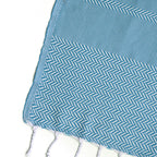 Oslo - Throw - Cotton - Petrol Blue