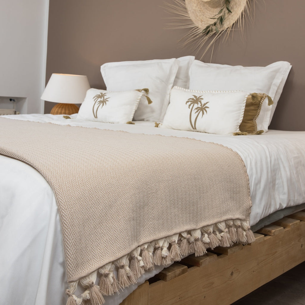 Gstaad - Plaid - Lana - Taupe Clair