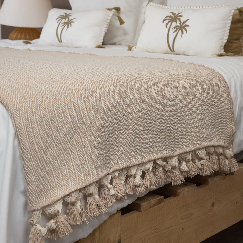 Gstaad - Plaid - Lana - Taupe Clair