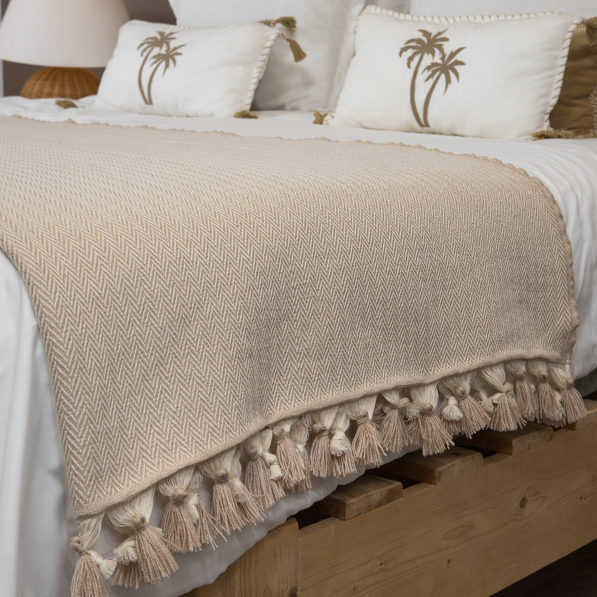Gstaad - Plaid - Lana - Taupe Clair
