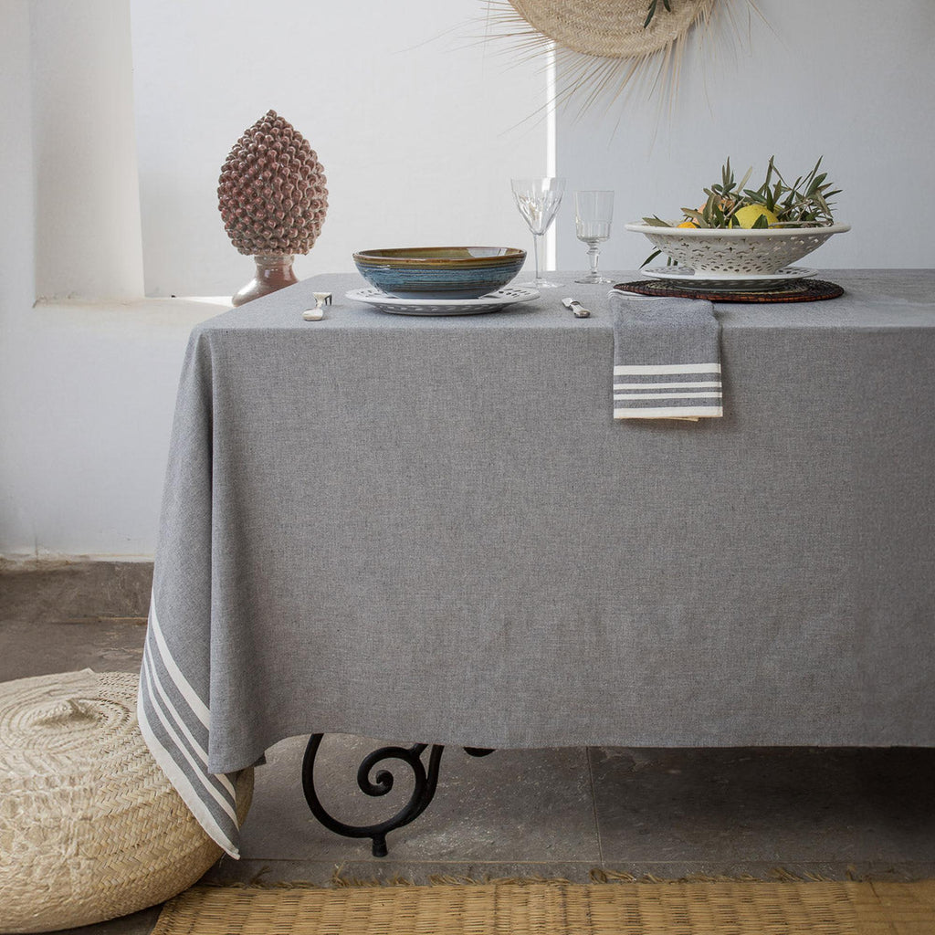Mahdia - Table Linen - Cotton - Medium Grey