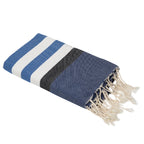 Arcachon - Fouta Tricolore - Azul griego/Azul/Negro