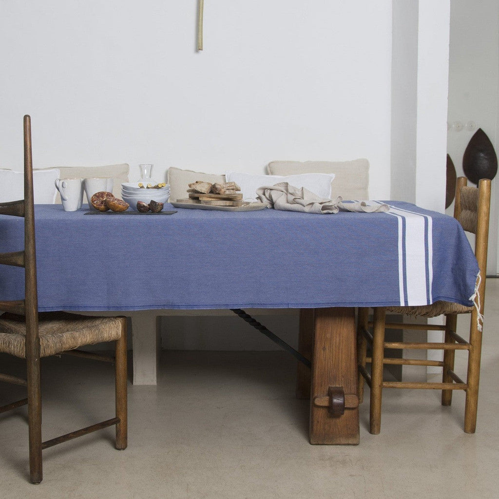 St Tropez - Mantel - Azul Griego
