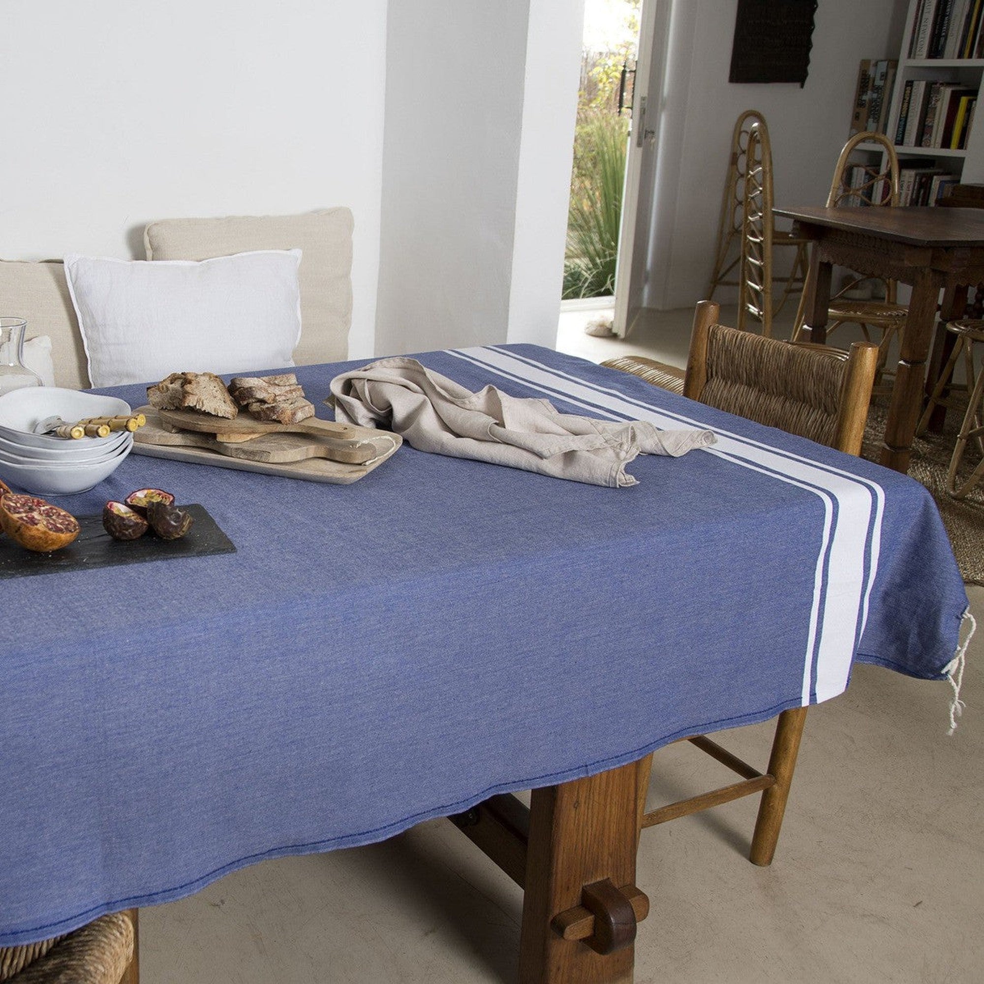 St Tropez - Mantel - Azul Griego
