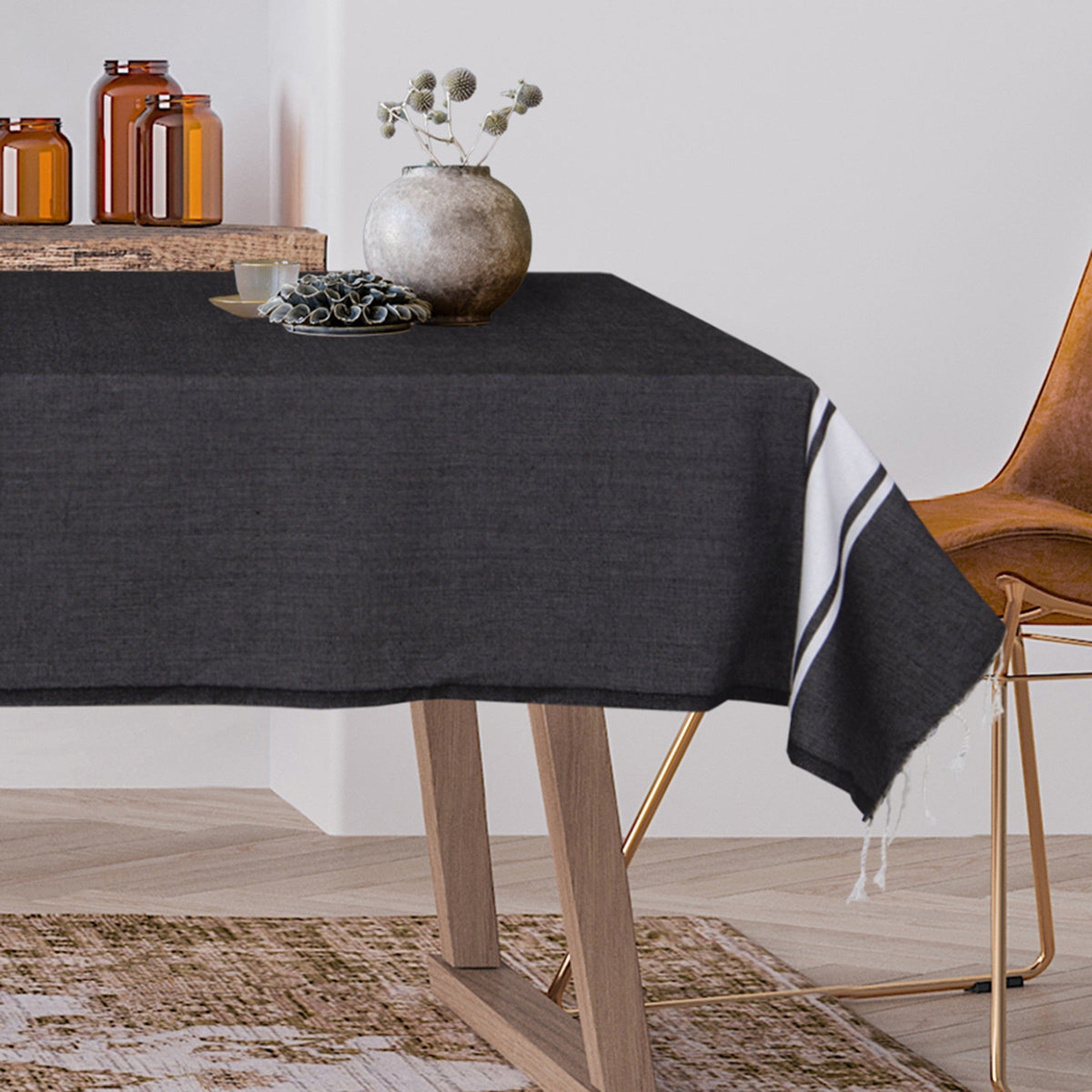 St Tropez - Mantel - Negro