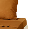Nina - Drap Plat - Percale De Coton - Caramel