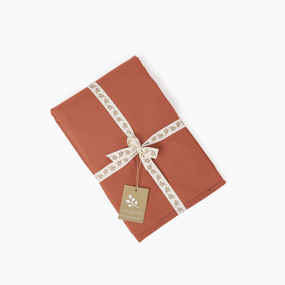 Nina - Bedding Set + Pillowcases - Cotton Percale - Tuscan Red
