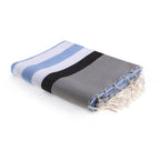 Arcachon - Fouta Tricolor - Azul cielo
