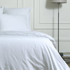 Camille - Parure + Taies - Lin Lavé - Blanc