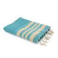 Hamptons - Fouta Honeycomb - Verde pato/Oro