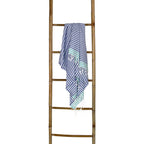 Bora Bora - Fouta Pareo - Azul Griego/Verde Turquesa