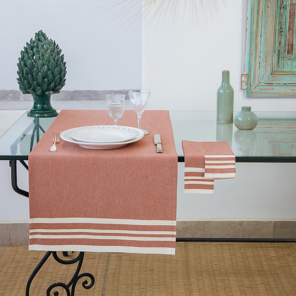 Mahdia - Table Runner - Tomette Red