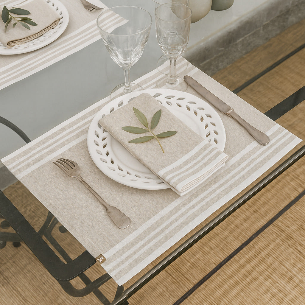 Mahdia - Mantel individual (X4) - Lino