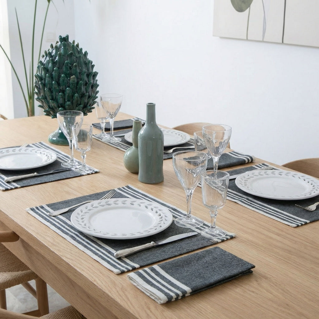 Mahdia - Mantel individual (X4) - Negro