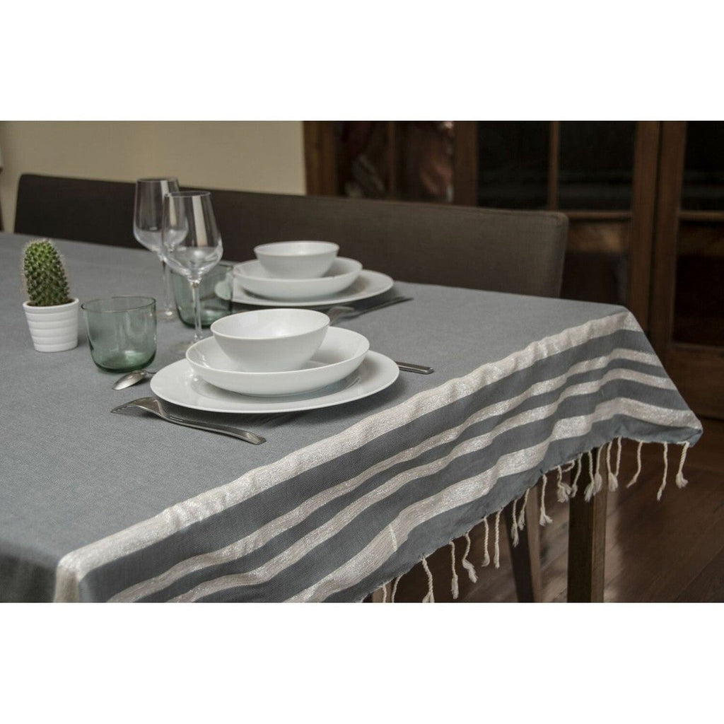Hamptons - Mantel - Gris Medio/Plata