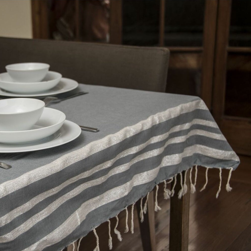 Hamptons - Mantel - Gris Medio/Plata