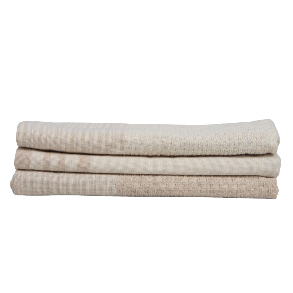 Mahdia - Tea towel (X3) - Light Taupe