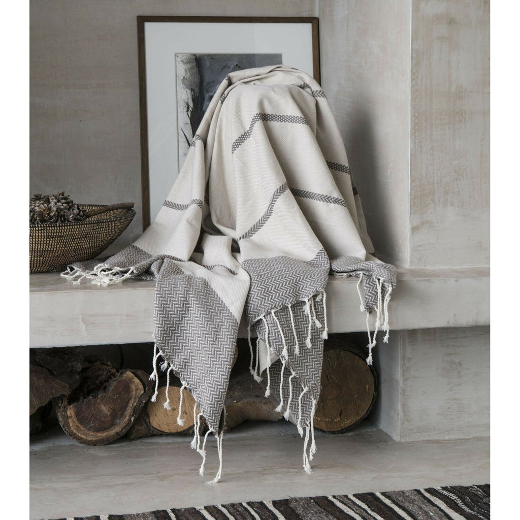 Liv - Plaid - Algodón - Taupe