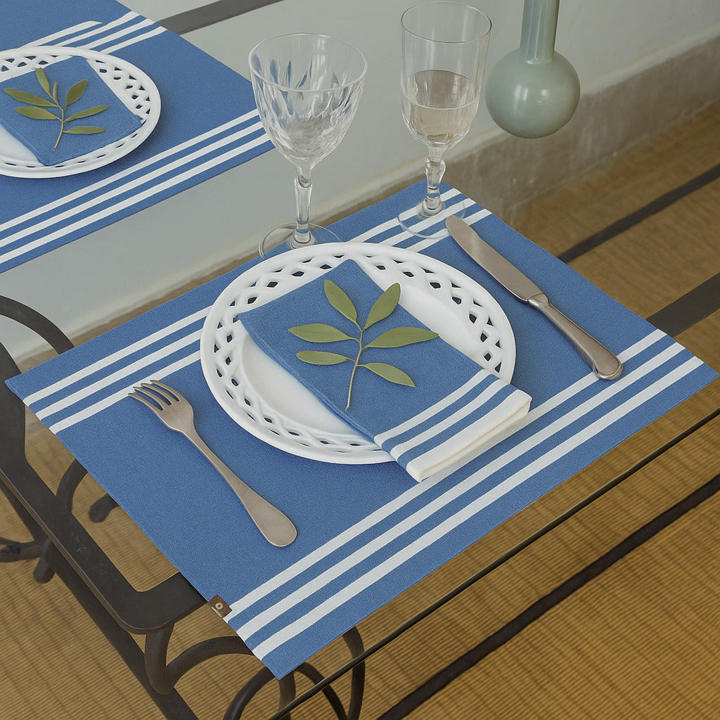 Mahdia - Mantel individual (X4) - Azul griego