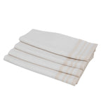Mahdia - Juego de 4 servilletas - Blanco/Lino