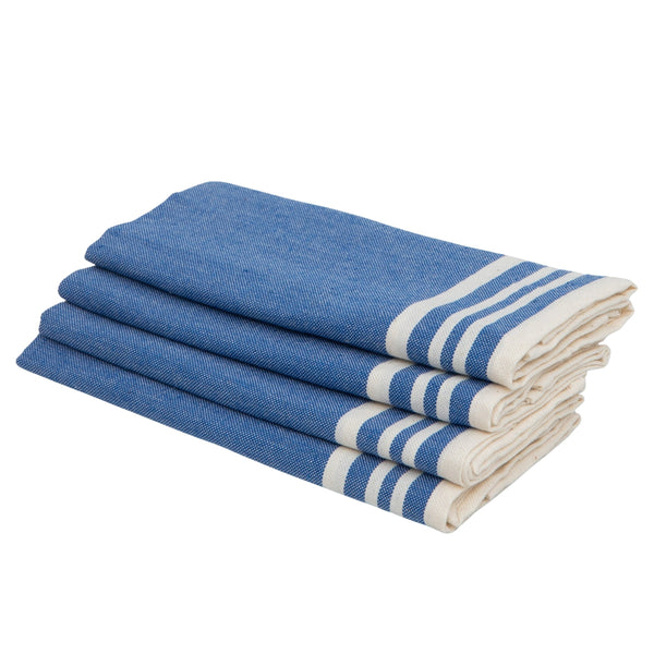 Mahdia - Set of 4 Napkins - Greek Blue
