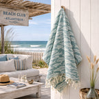 Poisson - Fouta Jacquard - Vert Sauge