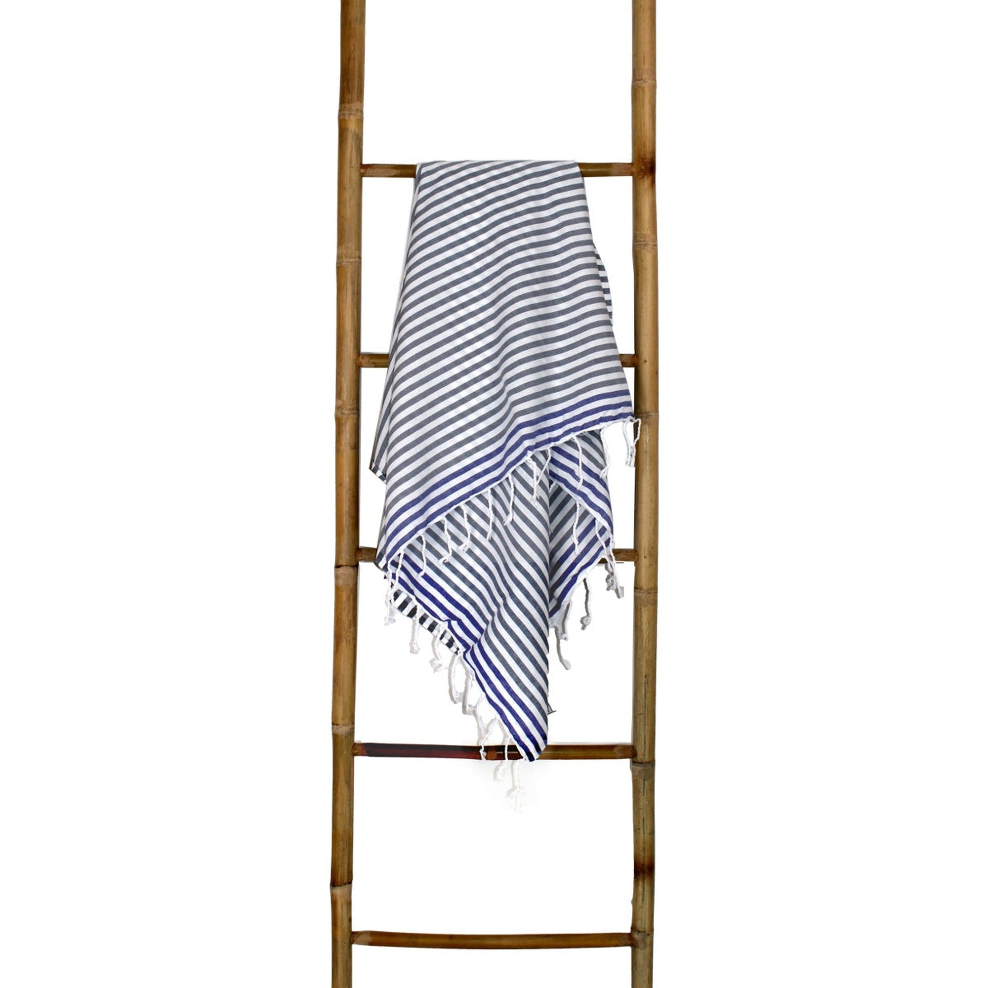 Bora Bora - Fouta Pareo - Gris Medio/Azul Griego
