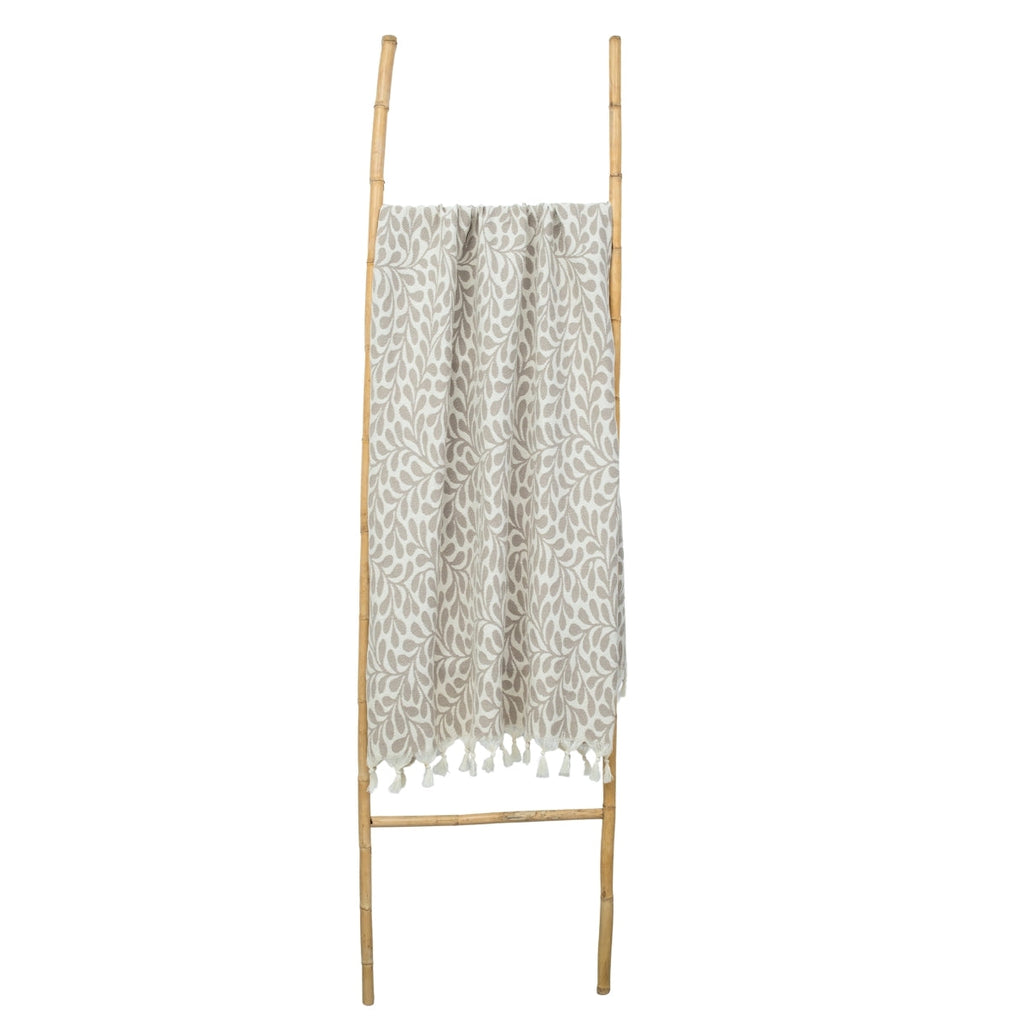 Feuille - Fouta Jacquard - Taupe Clair