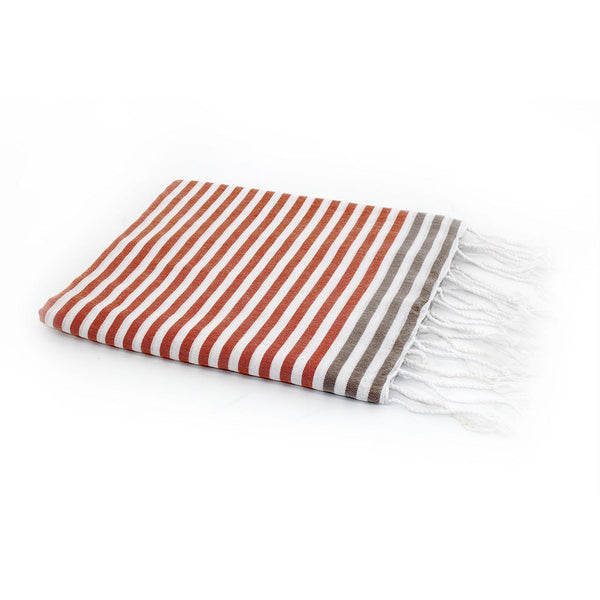 Bora Bora - Fouta Pareo - Terracota/Taupe claro