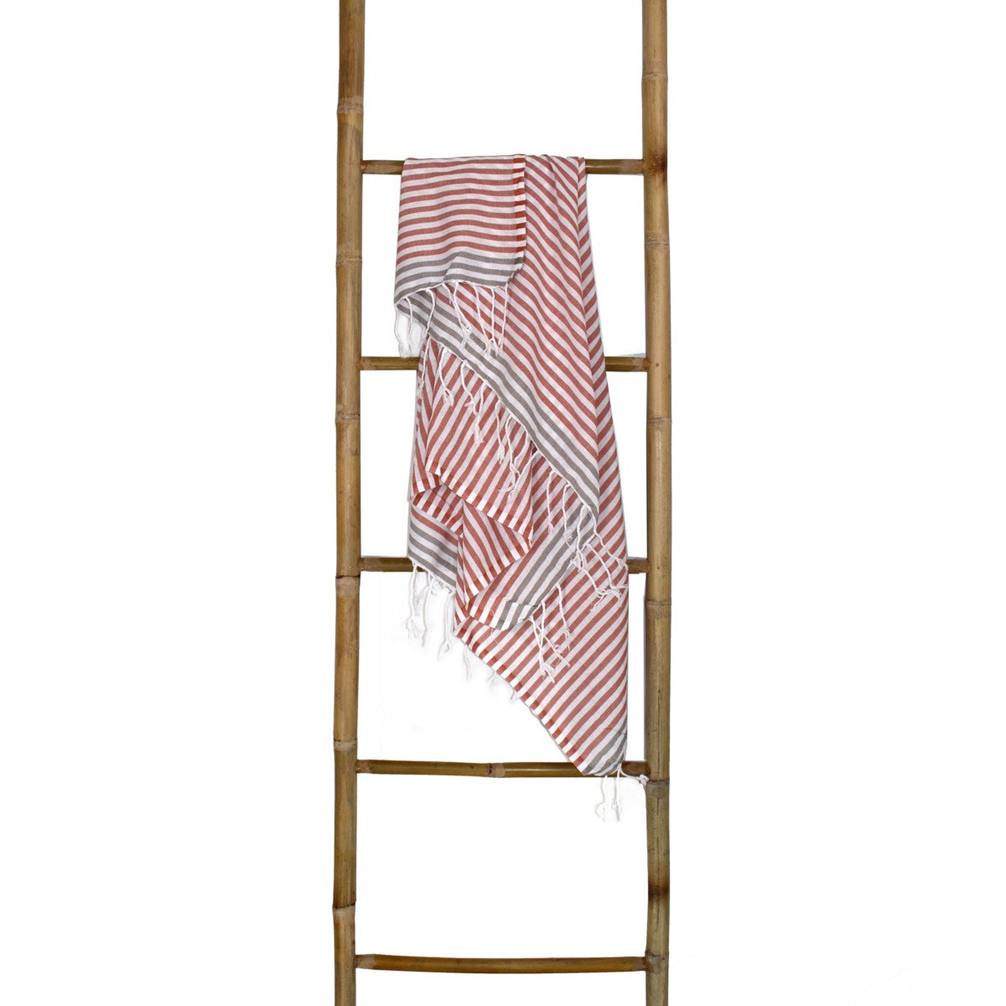 Bora Bora - Fouta Pareo - Terracotta/Light Taupe