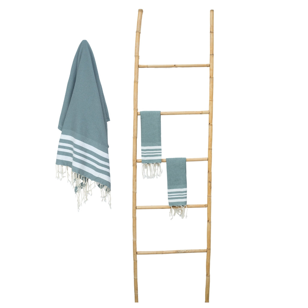 Hamptons - Foutas De Bain (1 Grande et 2 Petites) - Vert Sauge