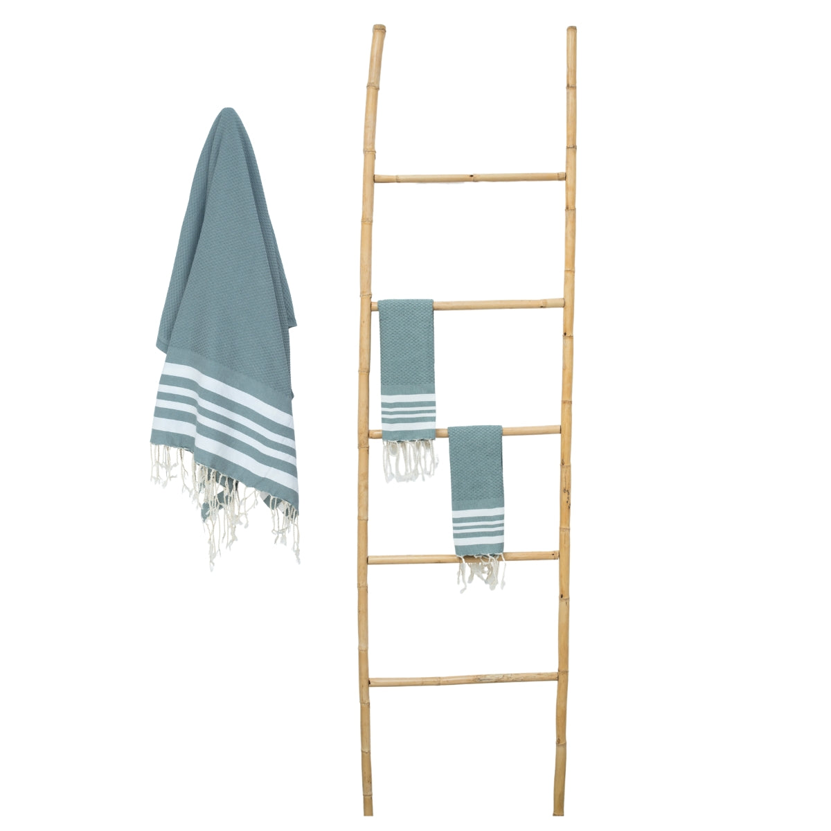 Hamptons - Foutas De Bain (1 Grande et 2 Petites) - Vert Sauge
