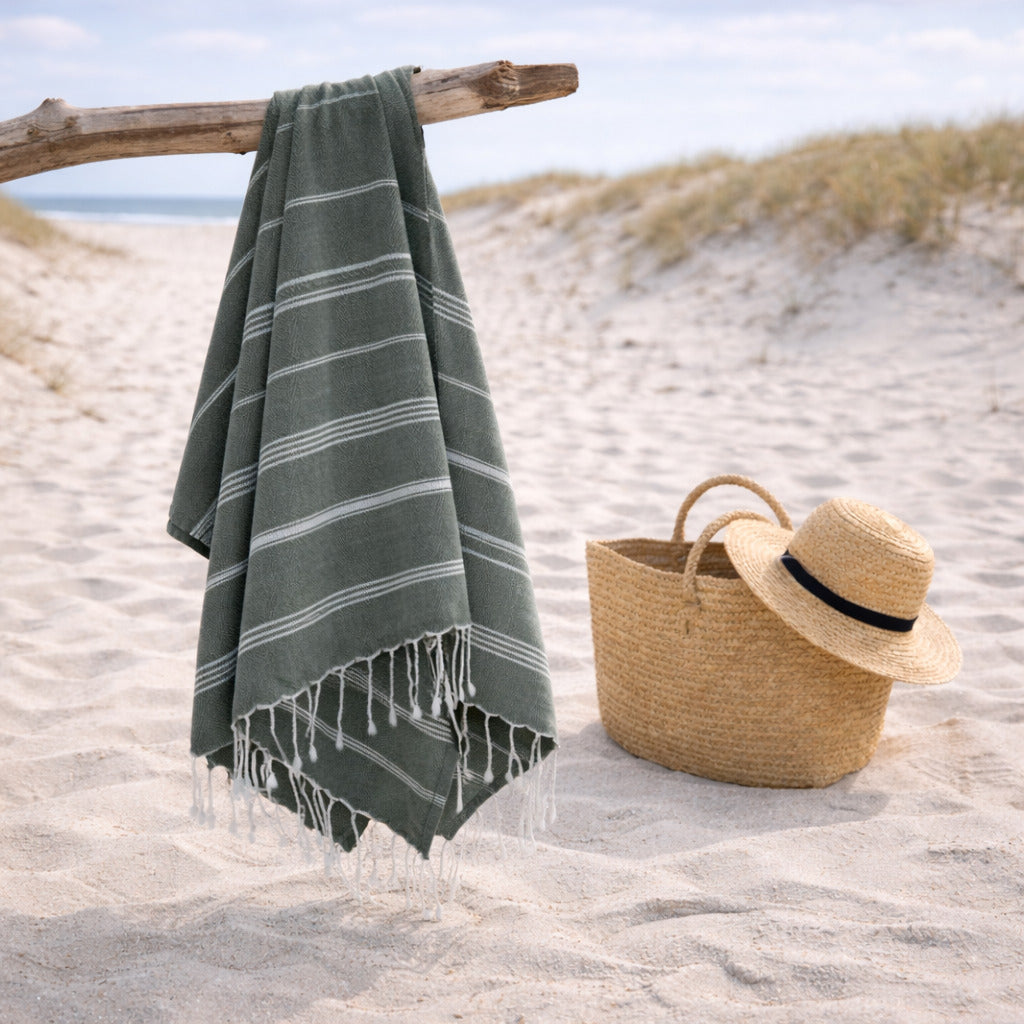 Mykonos - Fouta - Verde Oliva
