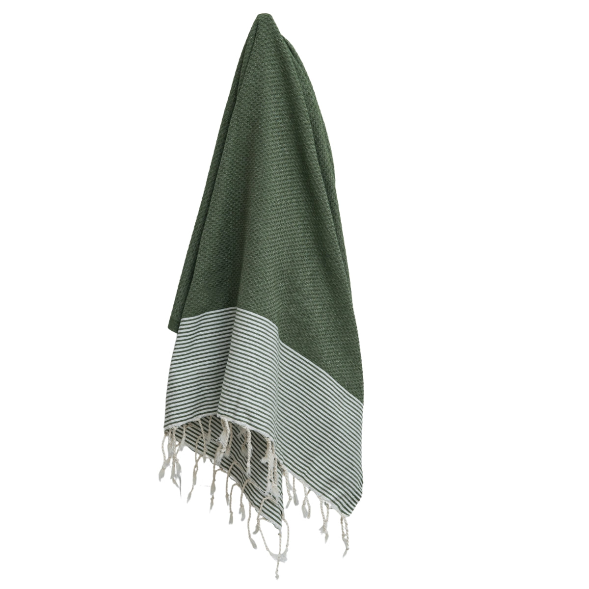 Ibiza - Fouta Nid D'Abeille - Vert Olive