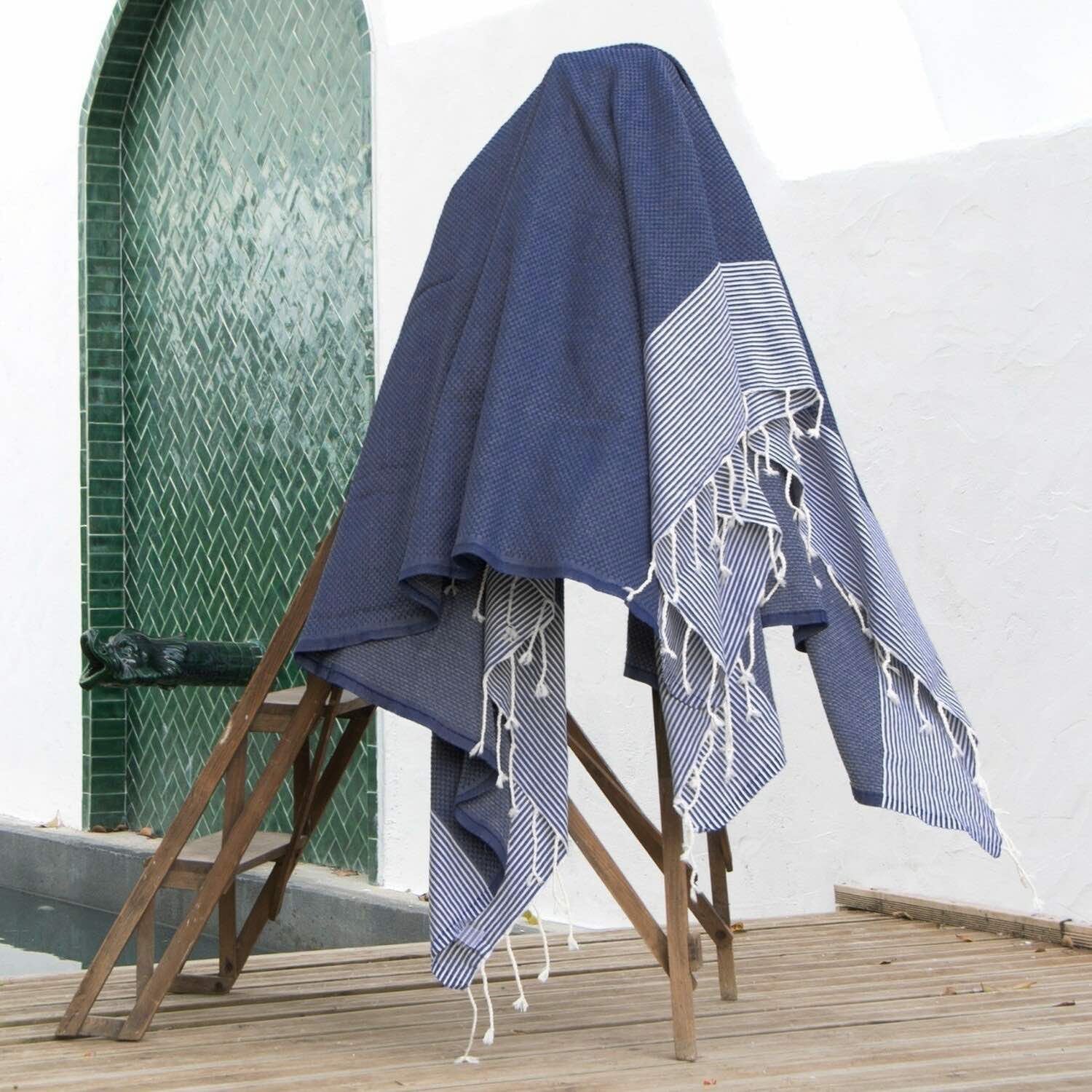 Ibiza - Fouta Xxxl - Bleu Jean